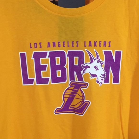 Fanatics Tops - Fanatics Los Angeles Lakers LeBron James Goat New